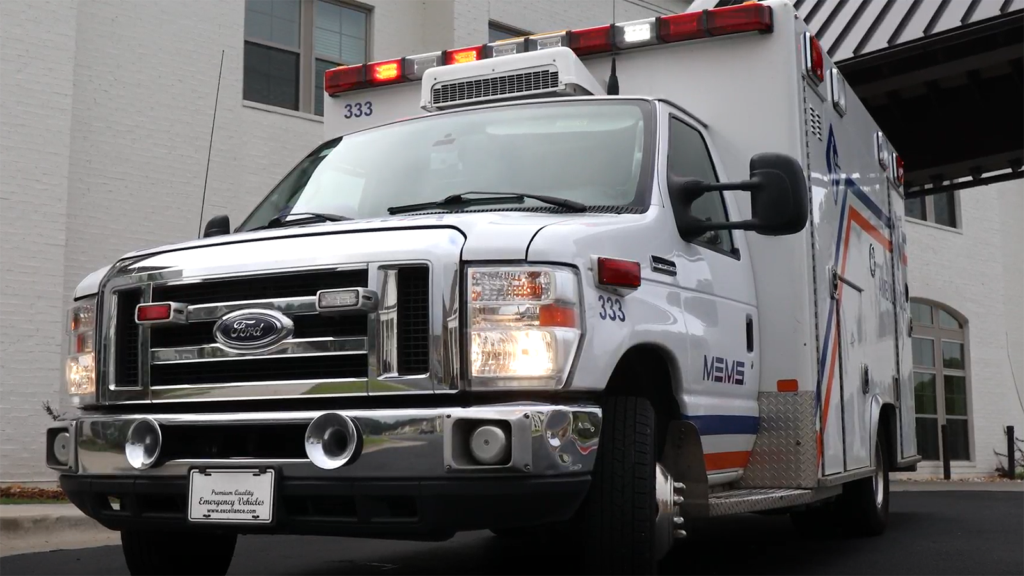 Ambulance ready for dispatch.